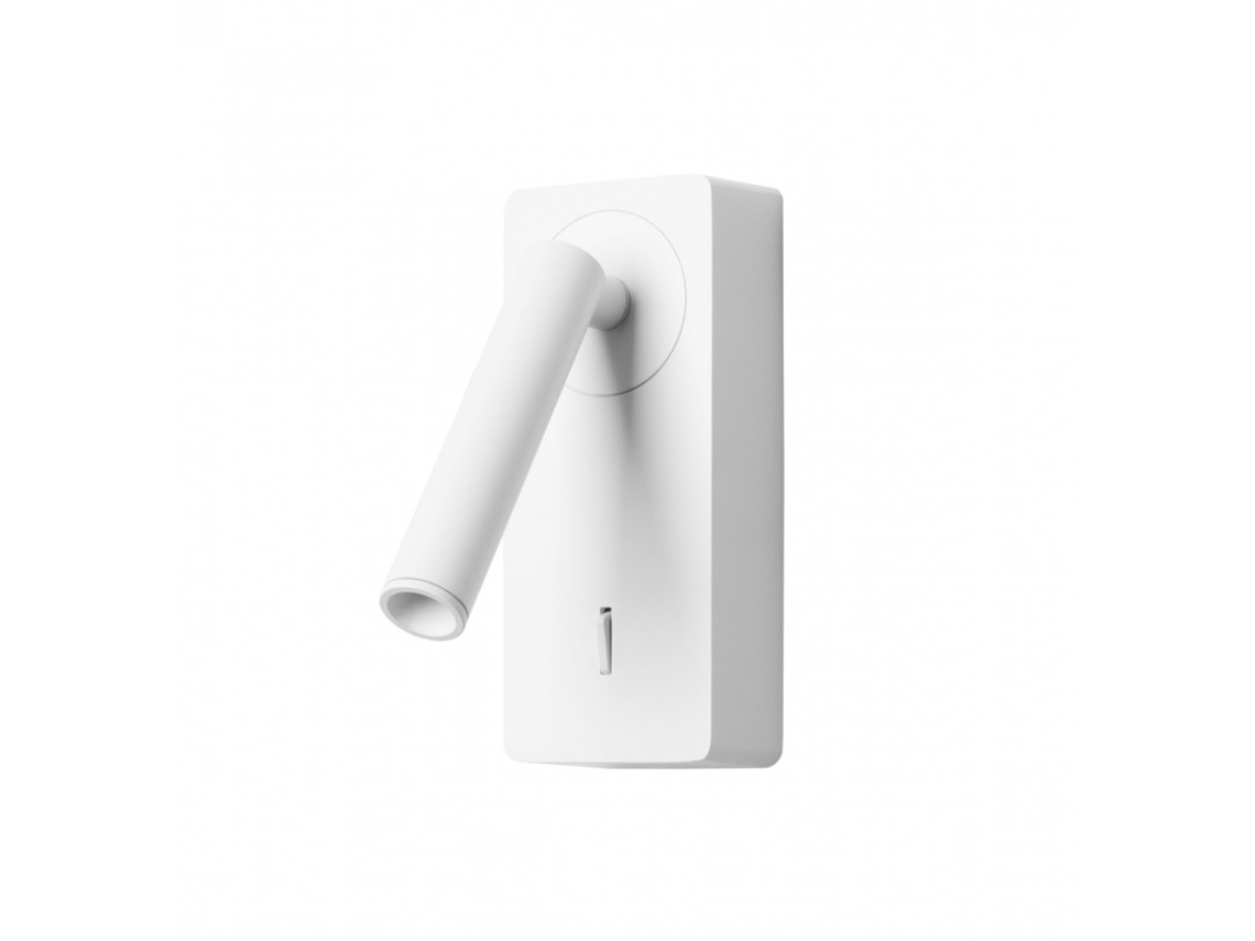 Luz De Lectura Para Dormitorio Led Luz Cálida 3000K Con Interruptoraplique De Pared FORLIGHT Cabecero De Cama Blanco