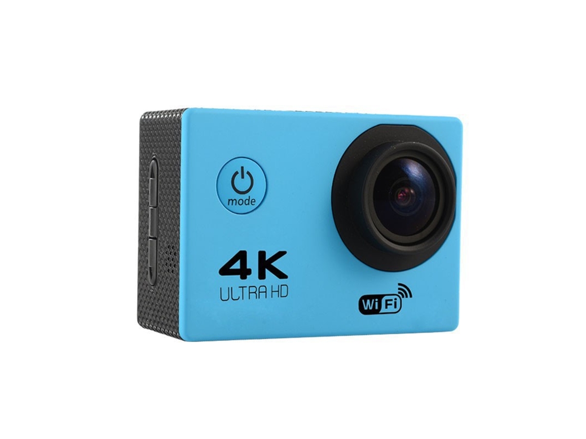 Cámara de acción Digitallab Mini, inalámbrica, Wi-Fi, inteligente, HD 4K, resistente al agua (azul)