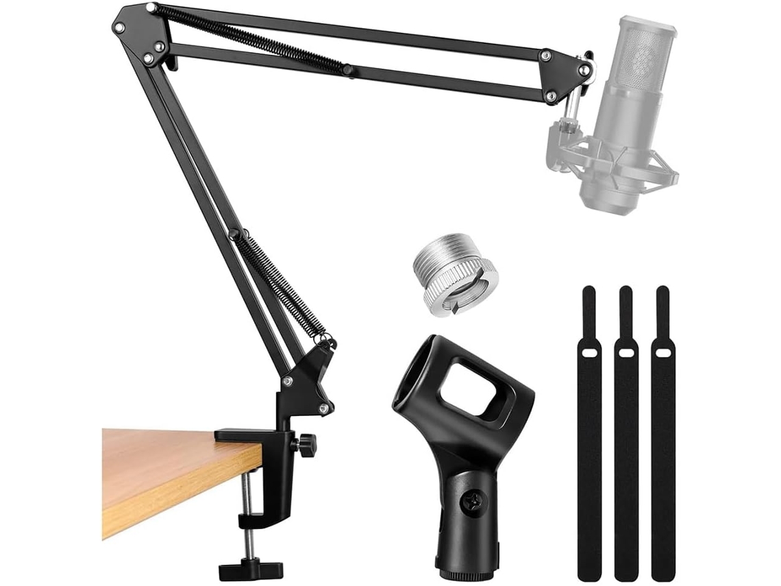 Brazo Para Micrófono, Soporte De Escritorio Para Micrófono, Brazo De Suspensión Ajustable Para Podcasting