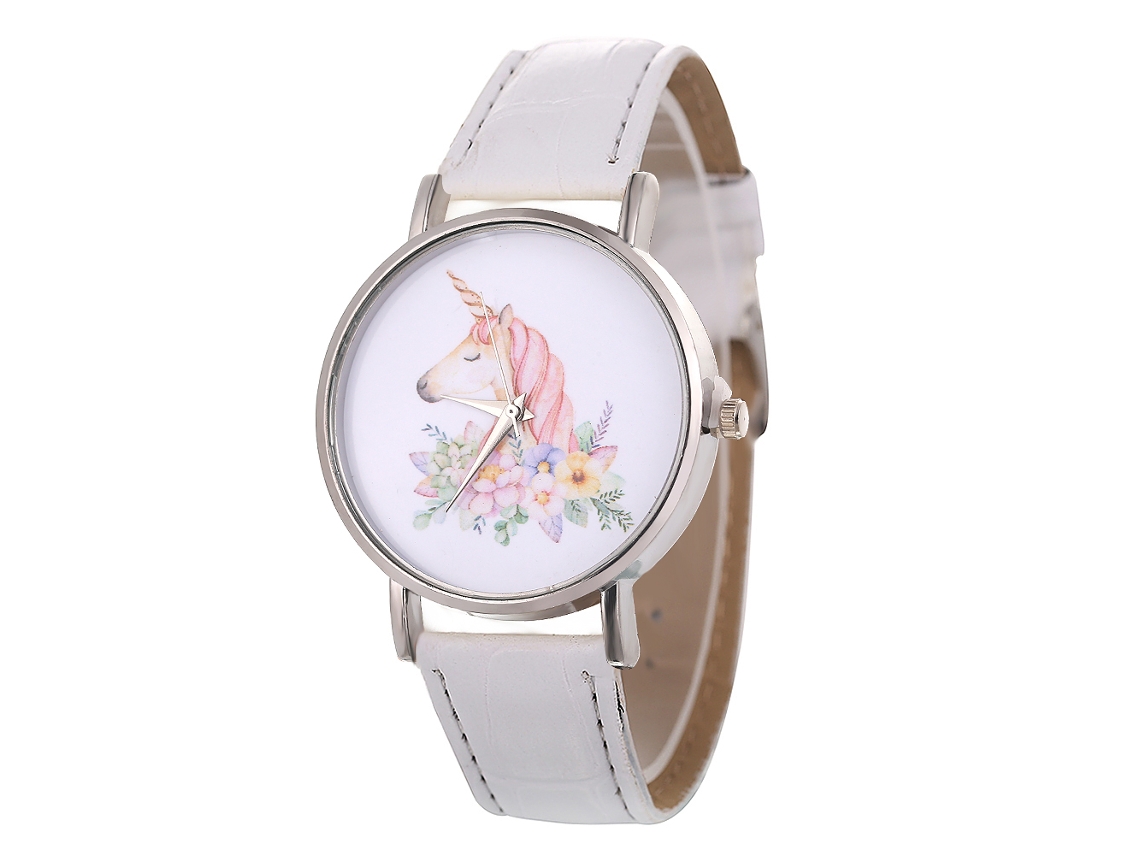 Reloj De Pulsera De Cuarzo Para Parejas, De Aleación, Con Esfera Redonda Blanca Y Diseño Elegante E Informal.