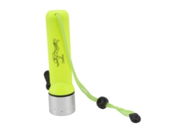 Linterna subacuática profesional 2026 de 3 W, color amarillo, con interruptor magnético, resistente al agua y luz LED de alto brillo para buceo.