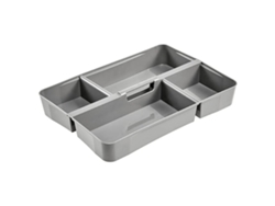 Coleção Lisa Organizador de Caixa de Armazenamento 20X15 Cm Prateadokeeeper