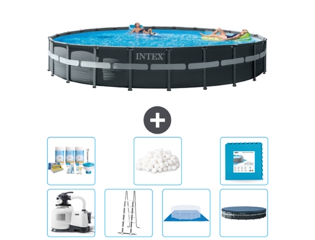 Piscina Tubular INTEX 26340GN-CB42 (47241 L - 732x132cm)