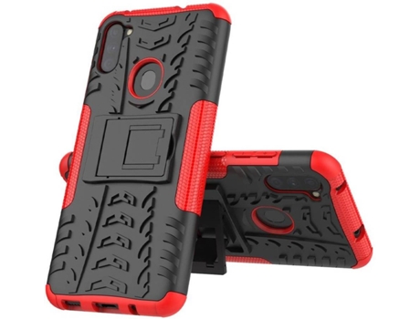 Carcasa Samsung Galaxy M11 HFS-HOUSE Kickstand Rojo