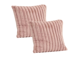 Juego De 2 Fundas De Almohada Decorativas De Felpa Suave, 45 X 45 Cm