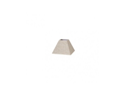 Pantalla Piramide Tenorio E27 Lino beige 17dx8dx13h
