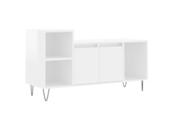 Mueble TV 100x35x55 cm Derivados de Madera Blanco Brillo MAISON EXCLUSIVE