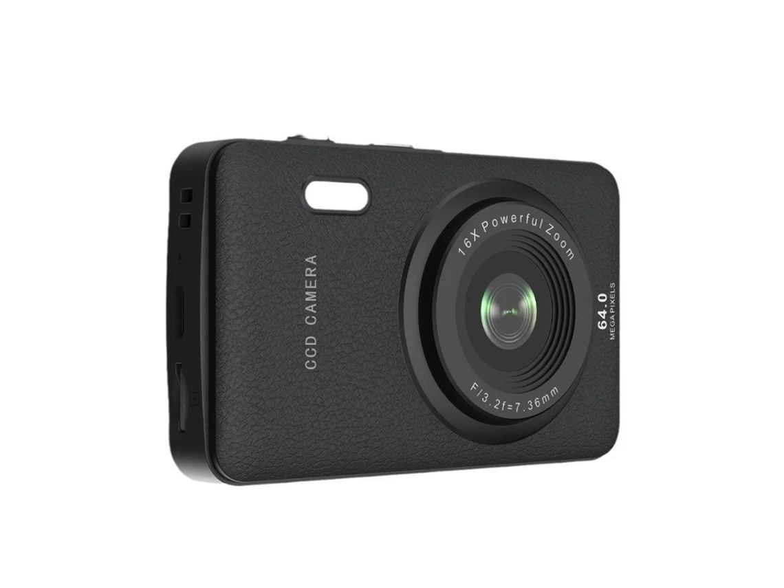 Cámara digital compacta Yizhood 1080p HD, 32 GB de memoria, zoom 16x, enfoque automático, pantalla LCD negra