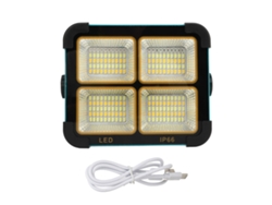 2026-lámpara De Trabajo Led Solar 100w 10000lm 3000-6000k Ip66 Impermeable Recargable Portátil Exterior