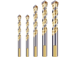 Set De Brocas Multmaterial Con Punta De Carburo Para Azulejos, Concreto, Vidrio, Madera Y Metal