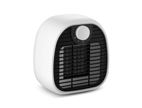Calefactor Eléctrico TRUMSHOP para Uso Doméstico Portátil Blanco 1000W