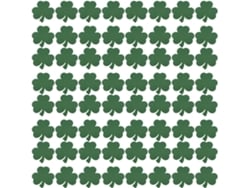 Tarjetas Decorativas De Trébol Verde Oscuro, 80 Hojas, 120 Puntos Adhesivos Para Decoración De Paredes.