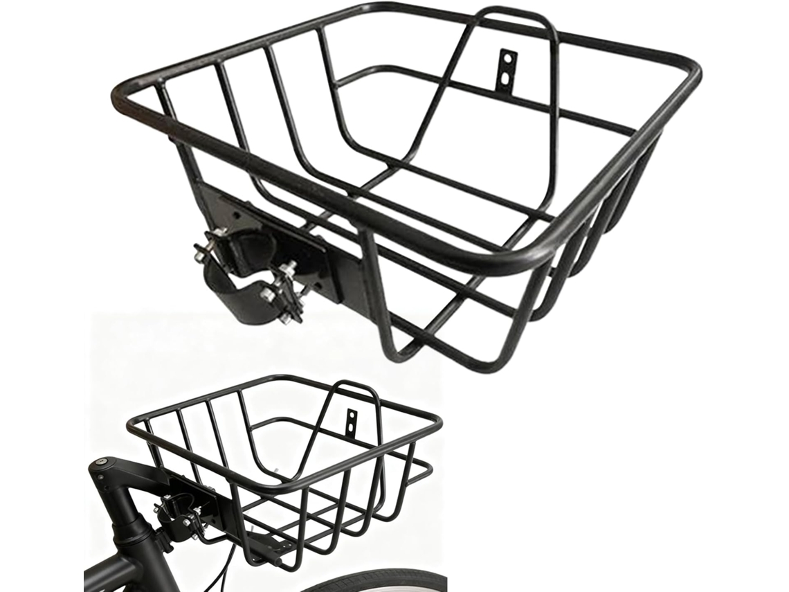 Cesta de bicicleta de metal de gran capacidad con accesorios, ideal para playa, montaña y moto Gokoco
