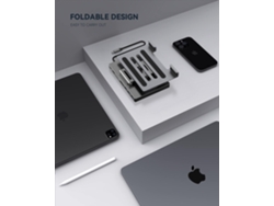 Soporte Hub USB C para iPad Pro, Adaptador para iPad Pro M4 M2 M1 13 12.9 11 pulgadas Estación de acoplamiento iPad Air plegable 4K 60Hz HDM CHRONUS