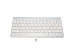 Teclado Sem Fio Bilingue Francês Inglês 2.4g Plug And Play Portátil Para Desktop Laptop Tablet