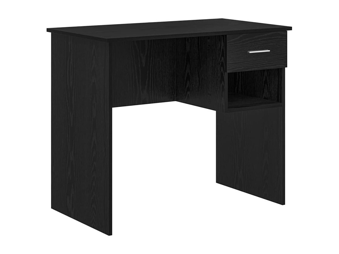 Mesa | Escritorio Roble negro 90 x 49 x 75 cm Madera procesada