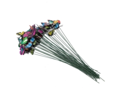 50 Mariposas Artificiales Decorativas Para Jardín Y Paisajismo, Adornos Para Interiores Y Exteriores.