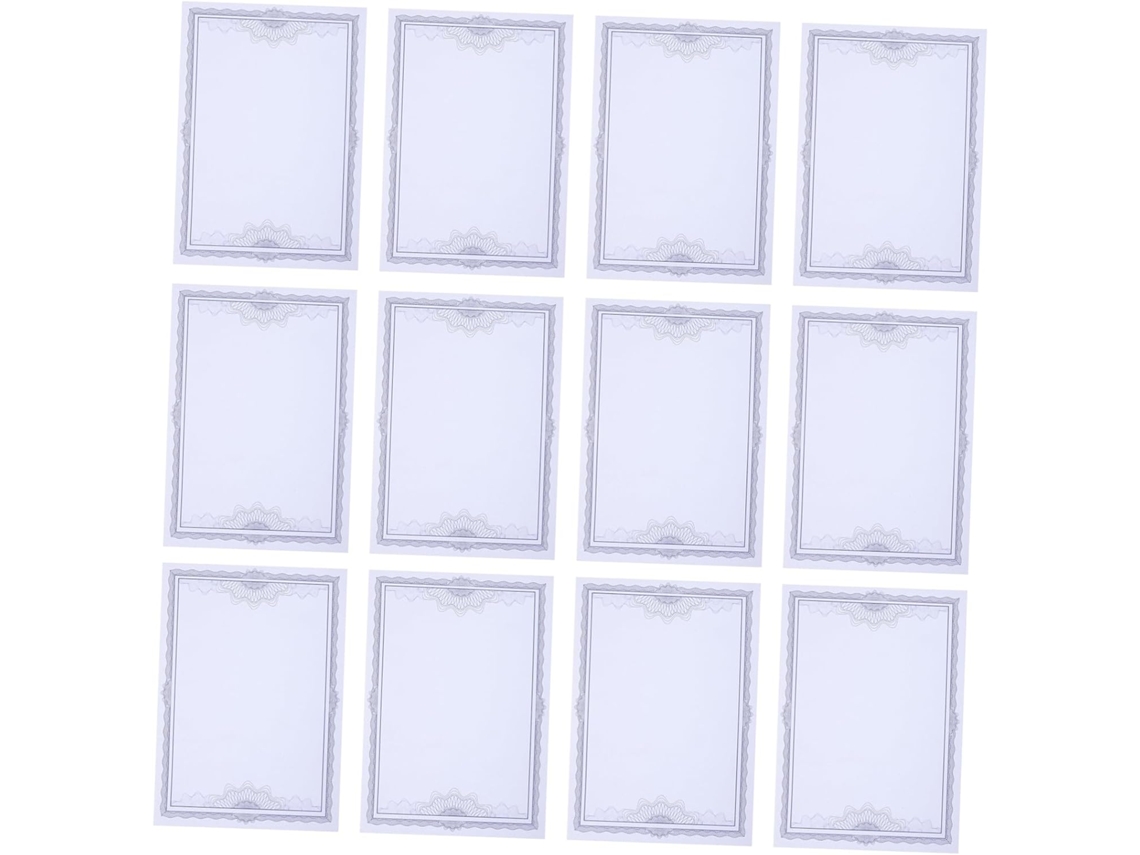 Papel Para Certificados Imprimible Tamaño A4. Papel En Blanco Para Diplomas Escolares Y Logros. Uso