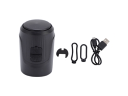 Bocina Para Bicicleta De 125 Db Con Alarma Antirrobo, Recargable Por Usb, Ipx5, Para Bicicletas De Montaña, Color Negro.