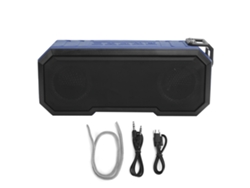 Altavoz Bluetooth Inalámbrico Resistente Al Agua Ipx7 Con Luz Intermitente, Graves Y Sonido Estéreo Azul Claro