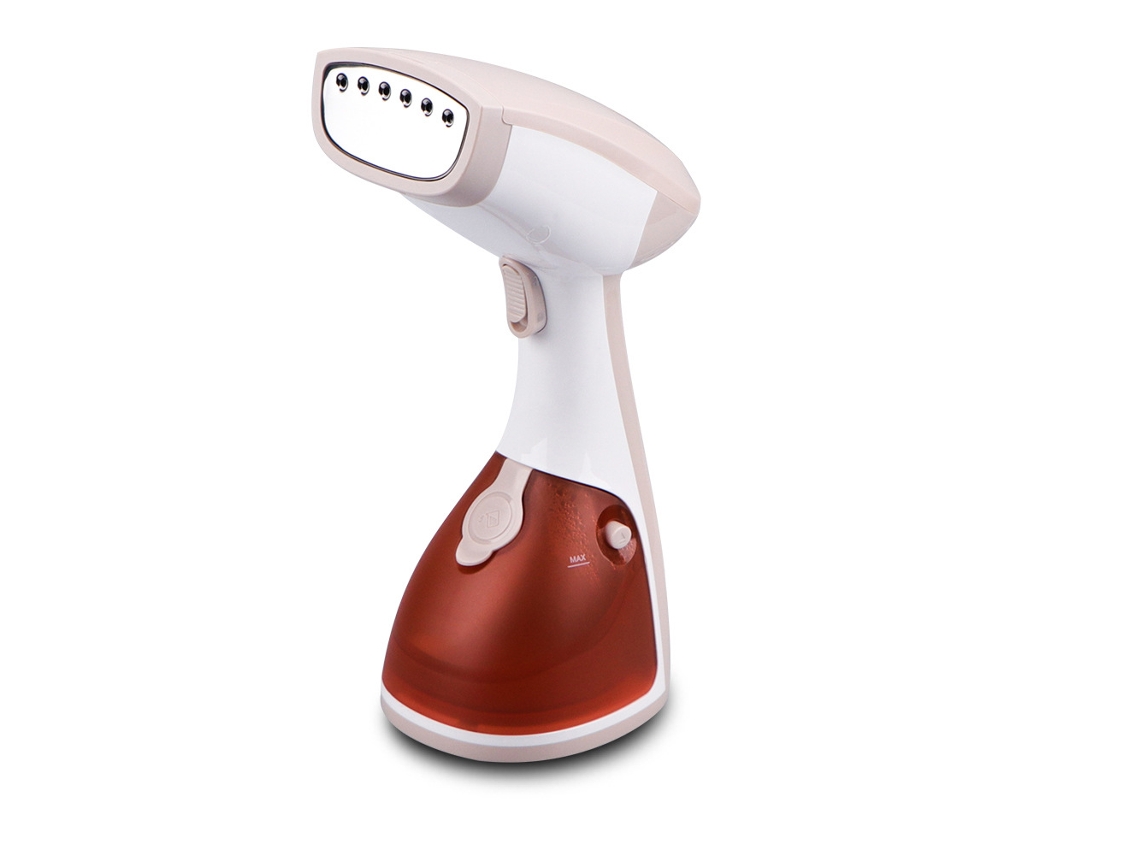 Plancha de vapor portátil, estándar europeo, pequeña y compacta, 1370 W Mdug (rosa)