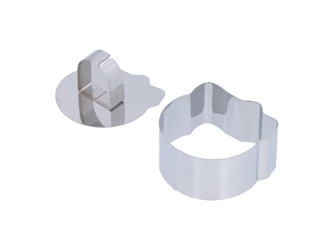 Molde Anular De Acero Inoxidable Para Mousse Pasteles Tarta Cortador Postres Ensaladas Herramienta De Repostería 4x7cm Irregular