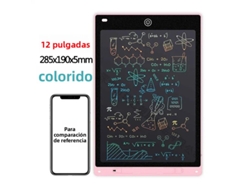 Tableta De Escritura Lcd Rosa De 12 Pulgadas, Tablero De Dibujo, Juguete Educativo Montessori Para Dibujar