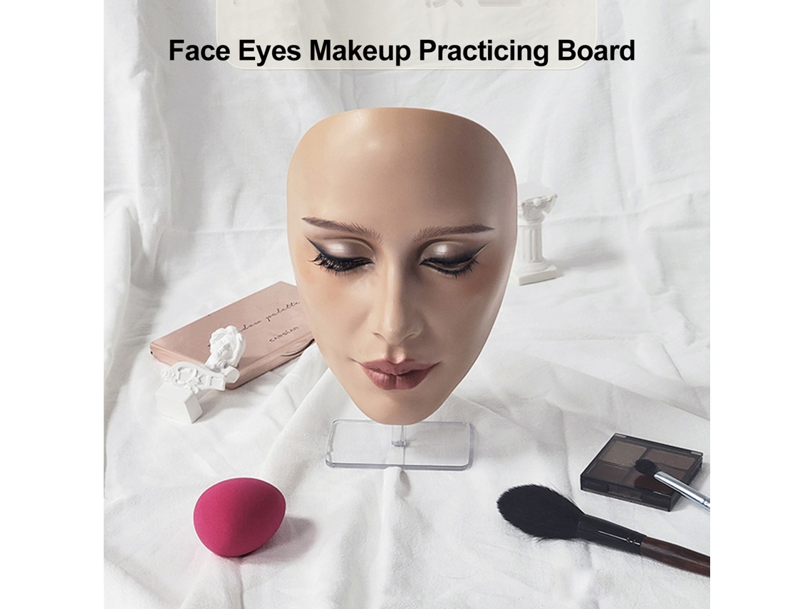 Panel De Silicona Para Practicar Maquillaje Para Principiantes Con Soporte.
