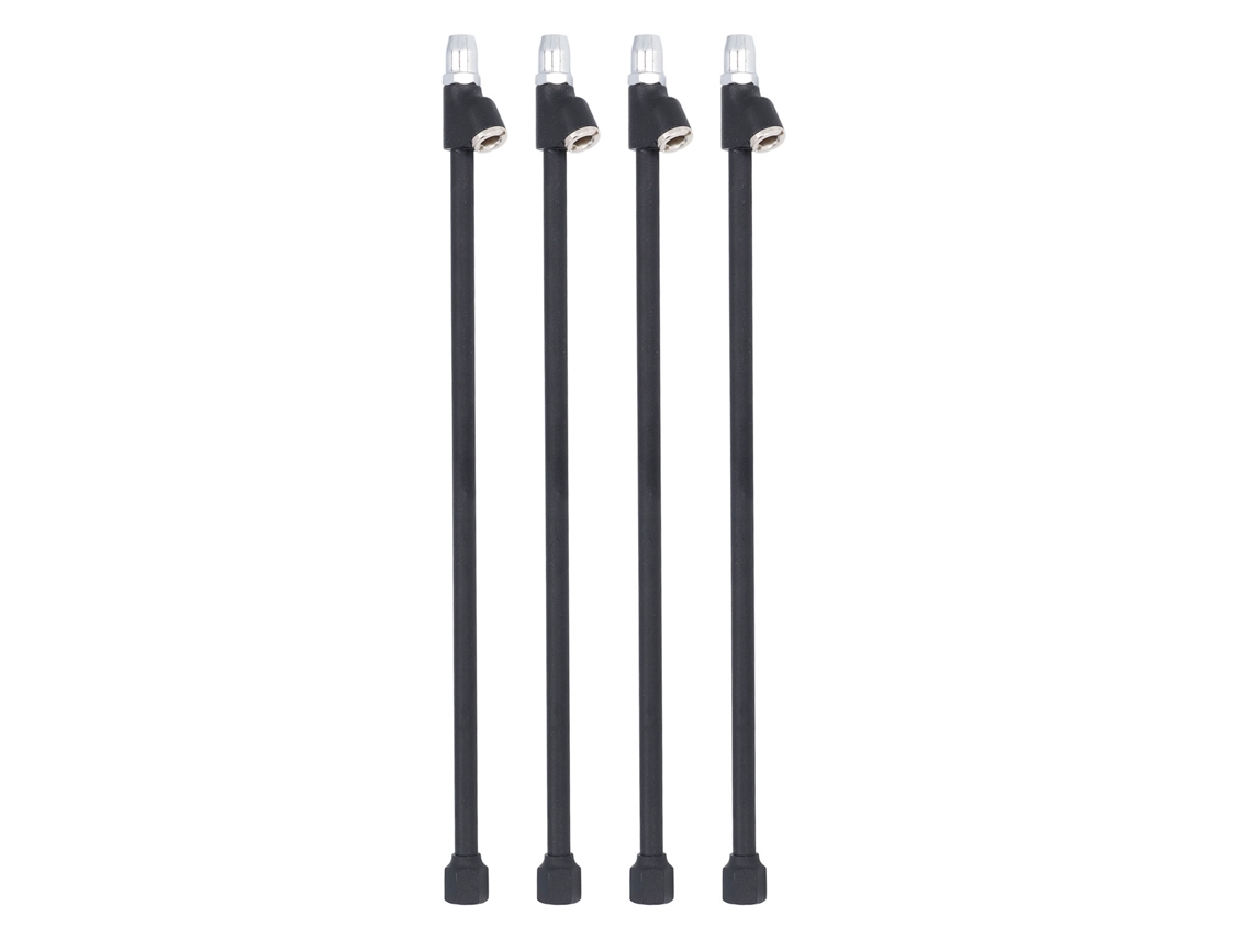 4 Piezas De Cabezales De Aire Dobles De 14 Pulgadas Con Rosca Fnpt De 1/4 De Pulgada, Rectos Y Extendidos Para Compresores De Inflado De Neumáticos De Vehículos Recreativos Y Camiones