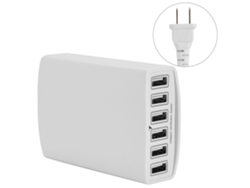 Cargador De Teléfonos Usb (6 Puertos De Alta Potencia, Carga Rápida Con Identificación Inteligente)