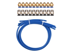 Kit mangueira PTFE 5 peças com conexões PC4 M6/M10