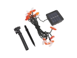 Tira de luces LED solares 2026 con forma de abeja, impermeable, 10 luces, decoración navideña, lámpara repelente de insectos