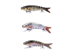 2026-3 Cebos De Pesca Articulados 135mm/20g Crankbait 8 Segmentos Con Anzuelos Triples Para Agua Dulce Y Salada