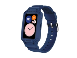 Correa elástica ajustable de TPU JSM con correa integrada para Huawei Watch Fit 2020 / Honor Watch ES 2020, azul oscuro.