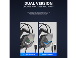 Auriculares Para Juegos Con Cable, Micrófono Con Cancelación De Ruido De 3,5 Mm Y Luz Led Para Smartphones.