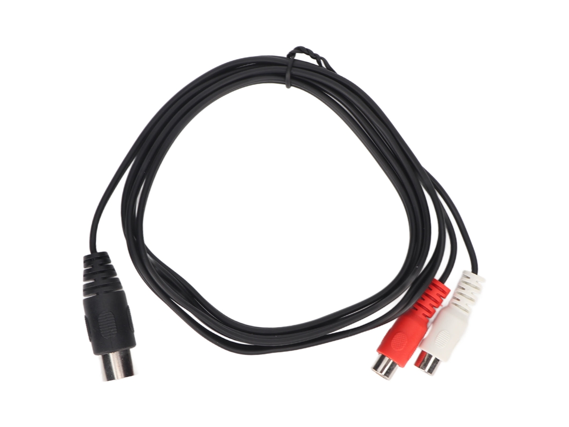 Cable Adaptador De 8 Pines Din Macho A 2 Rca Hembra Para Equipos De Audio, 1,5 M/4,9 Pies