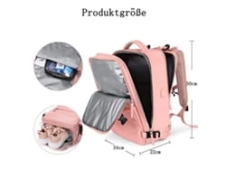 Esta Es Una Mochila De Viaje Grande Y Rosa, Perfecta Para Niños. Es Educativa, Resistente, Divertida Y Segura.
