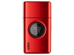 Afeitadora Pro Hombre Vgr 21 Velocidades Visor Rpm Titanio 1400mah - V377 - Rojo