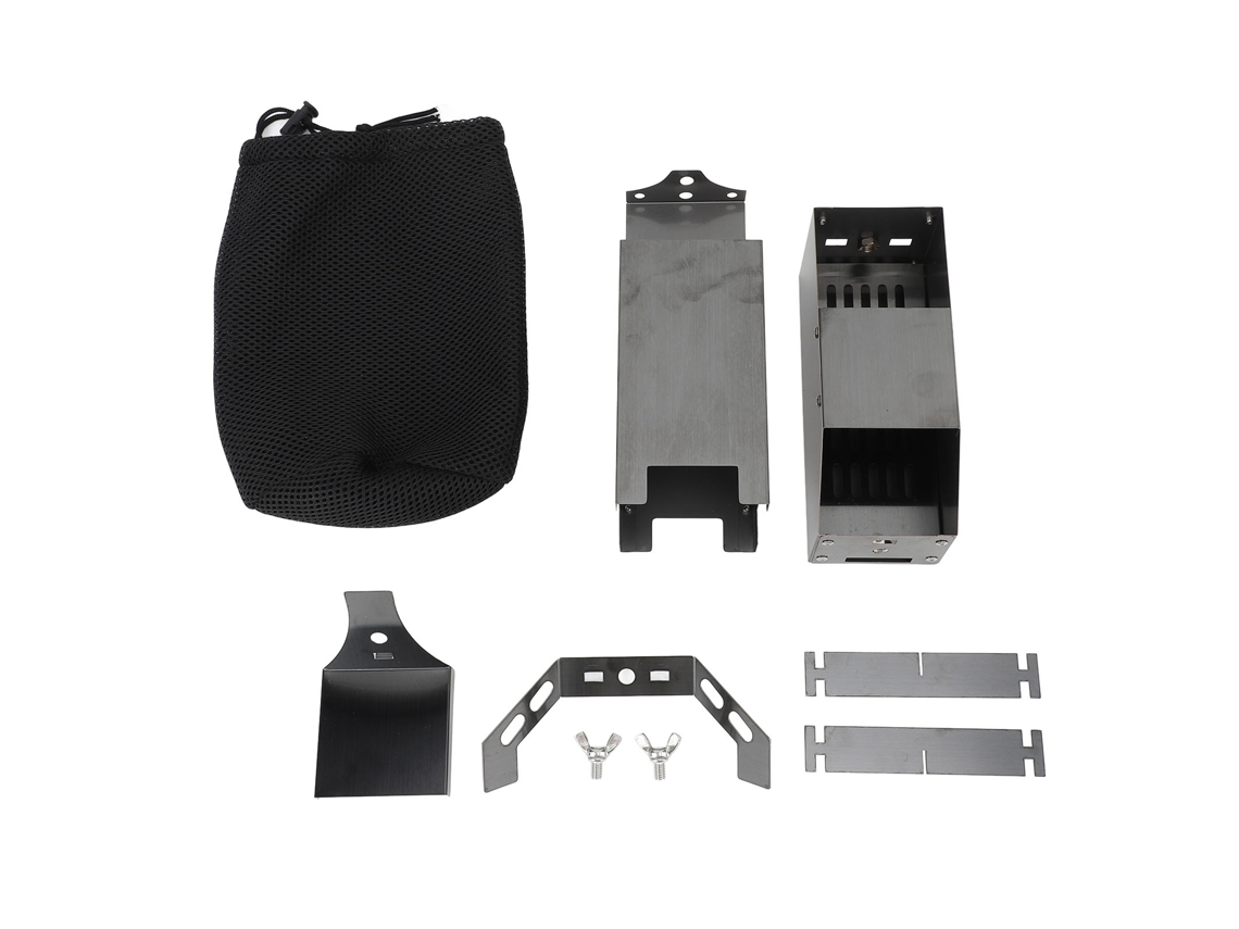 Estufa De Leña Plegable Portátil De Acero Inoxidable Para Acampar, Hacer Senderismo Y Cocinar Al Aire Libre.