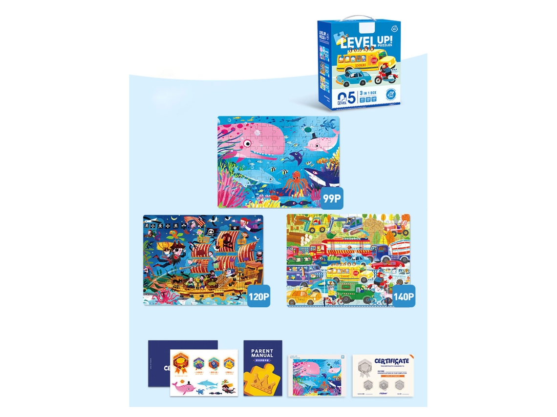 2026-puzzles De Rompecabezas Para Niños Juguetes Educativos De Entrenamiento De Pensamiento Lógico Y Habilidad Manual Fase 5 Md3106