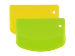 2026-45798-rasqueta De Masa Plástica Linjou 2 Piezas Cortador De Masa Spatula Para Bowl Herramienta De Repostería
