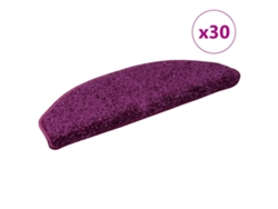 Felpudos Para Escaleras 30 Uds 65x21x4 Cm Violeta Semicircular Grande