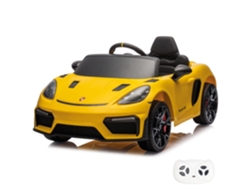 Vehículo Eléctrico Para Niños 12v - Porsche 718 Spyder Rs - 1 A 5 Años - Amarillo