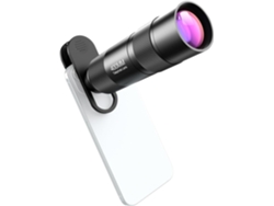 Teleobjetivo De 400 Mm Para Smartphone, Con Zoom Y Clip Universal Para Lentes, Paño De Limpieza Y Almacenamiento (negro)