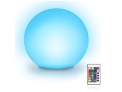 Lámpara LED de ambiente con bola, luz flotante para piscina con 8 colores regulables y 16RGB, lámpara de noche recargable por USB, bolas luminosas (blanco) CHRONUS