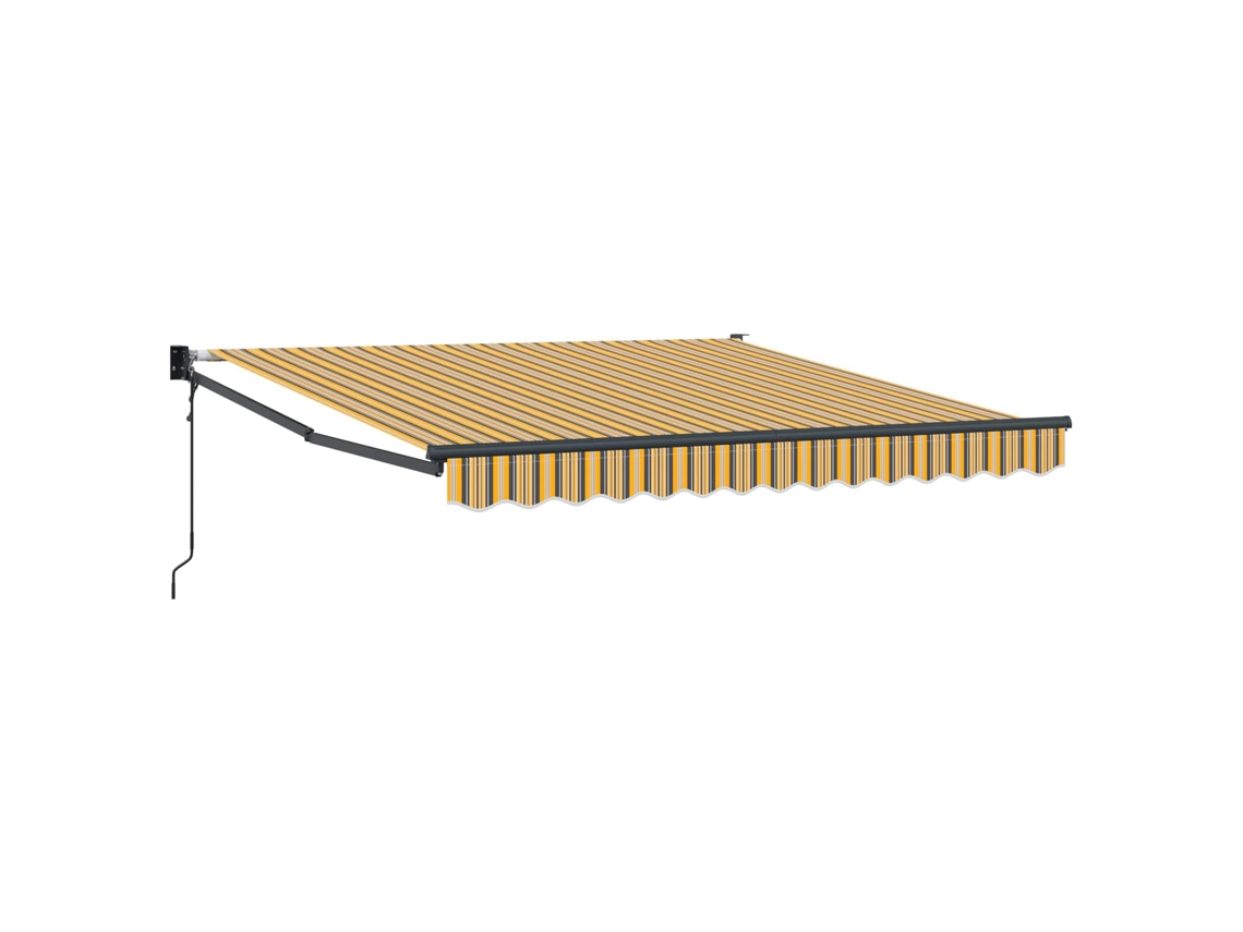 Maison Exclusive - Toldo Retráctil Multicolor 350 X 250 Cm Poliéster Y Aluminio
