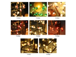 2026-luz De Cadena 2m/6.6ft Con 20leds Diseño De Ciervo Modos Constantes Y Flash Resistente Al Agua Ip42 Para Navidad Decoración