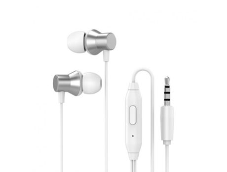 Auriculares Lenovo Hf130 original con cable In-Ear HD Bass con micrófono Jack de 3,5 mm Blanco
