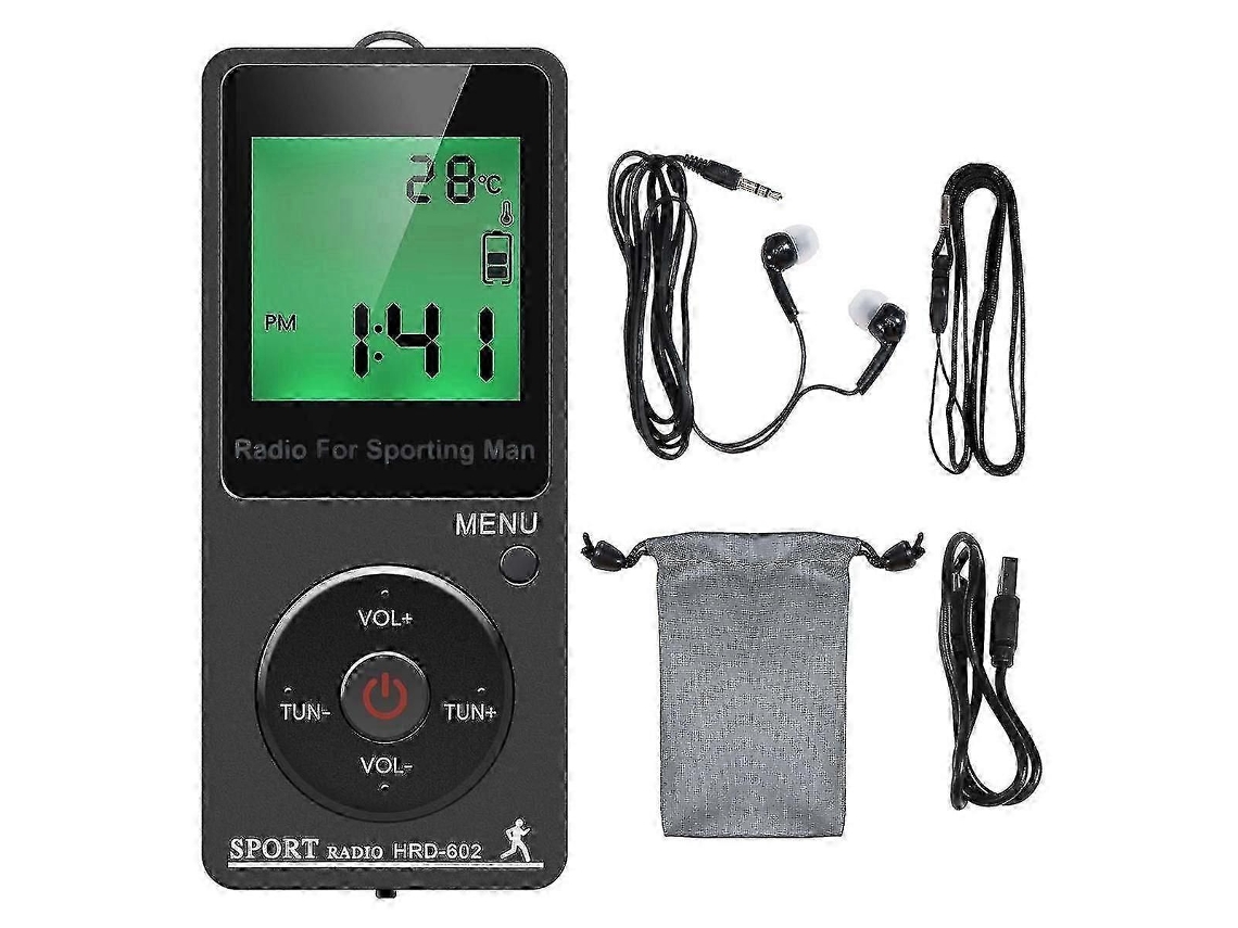 Radio portátil GOKOCO Si4732 0.5 108 MHz LSB USB AM/FM Pantalla de 1.9 pulgadas