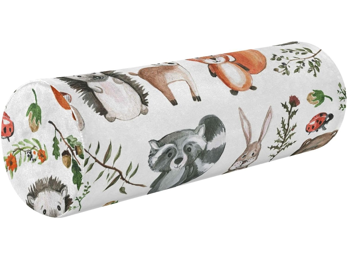 Almohada Fundas Cilíndricas Espuma (poliéster) (espuma Viscoelástica).brsoporte Soporte Muscular.brfácil